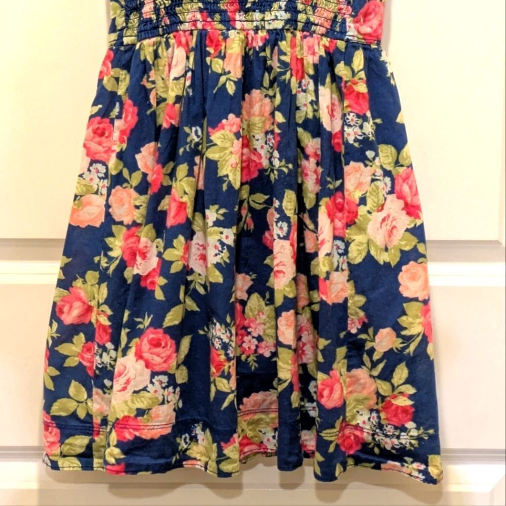 Abercrombie & Fitch Navy Floral Mini Dress - Picture 5 of 5